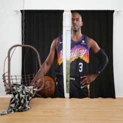 Chris Paul Professional NBA Basketball Player Window Curtain
