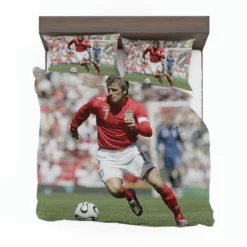 Classic English Fottball Player David Beckham Bedding Set 1