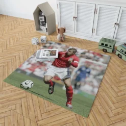 Classic English Fottball Player David Beckham Rug 1