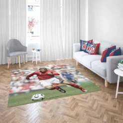 Classic English Fottball Player David Beckham Rug 2