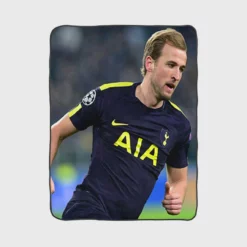 Classic Football Player Harry Kane Fleece Blanket 1