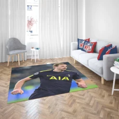 Classic Football Player Harry Kane Rug 2