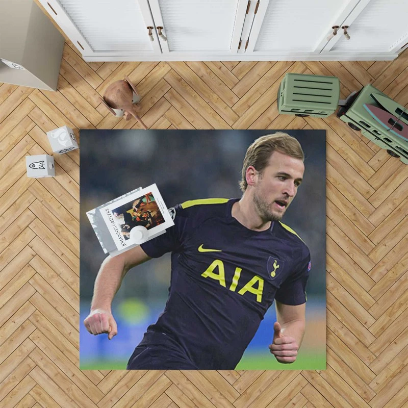 Classic Football Player Harry Kane Rug