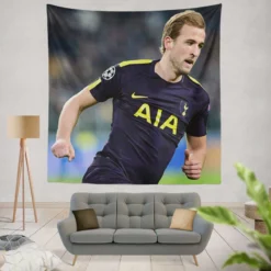 Classic Football Player Harry Kane Tapestry