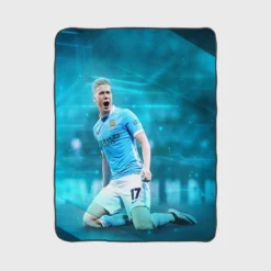 Classic Football Player Kevin De Bruyne Fleece Blanket 1