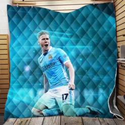 Classic Football Player Kevin De Bruyne Quilt Blanket