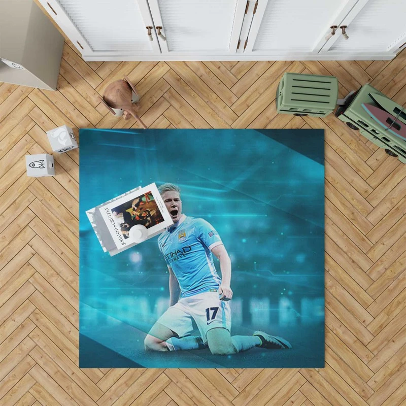 Classic Football Player Kevin De Bruyne Rug