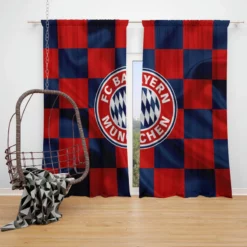 Classic Football Team FC Bayern Munich Window Curtain