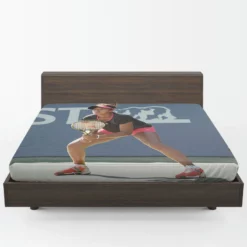 Classic Japanes Tennis Player Naomi Osaka Fitted Sheet 1