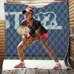 Classic Japanes Tennis Player Naomi Osaka Quilt Blanket