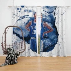 Classic NBA Basketball Player Kobe Bryant Window Curtain