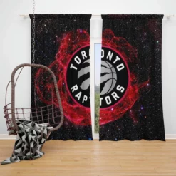 Classic NBA Toronto Raptors Window Curtain