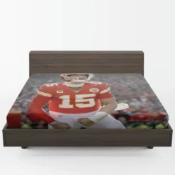Classic NFL Football Player Patrick Mahomed Fitted Sheet 1