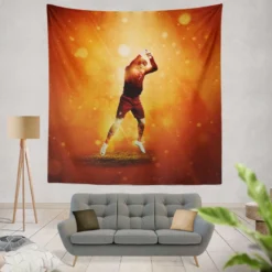 Classic Portugal Footballer Cristiano Ronaldo Tapestry