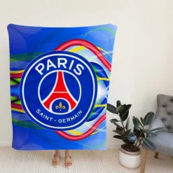 Classic Soccer Team Paris Saint Germain FC Fleece Blanket