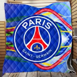 Classic Soccer Team Paris Saint Germain FC Quilt Blanket