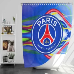 Classic Soccer Team Paris Saint Germain FC Shower Curtain