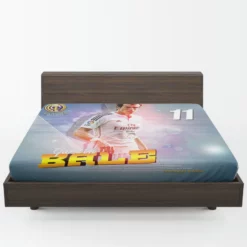 Classic Welsh Football player Gareth Bale Fitted Sheet 1