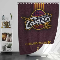Cleveland Cavaliers American NBA Basketball Logo Shower Curtain