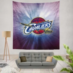 Cleveland Cavaliers American Professional Basketball Team Tapestry
