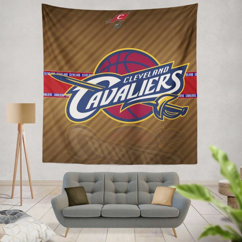 Cleveland Cavaliers Energetic NBA Basketball Team Tapestry