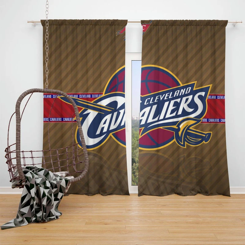 Cleveland Cavaliers Energetic NBA Basketball Team Window Curtain