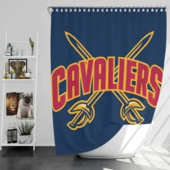 Cleveland Cavaliers Excellent NBA Basketball Team Shower Curtain