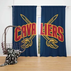 Cleveland Cavaliers Excellent NBA Basketball Team Window Curtain