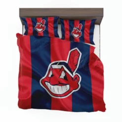 Cleveland Indians Energetic MLB Baseball Team Bedding Set 1