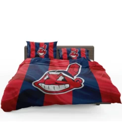 Cleveland Indians Energetic MLB Baseball Team Bedding Set