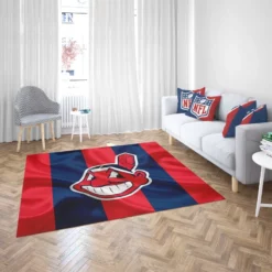 Cleveland Indians Energetic MLB Baseball Team Rug 2