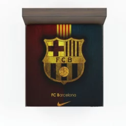 Clever Spanish Football Club FC Barcelona Fitted Sheet