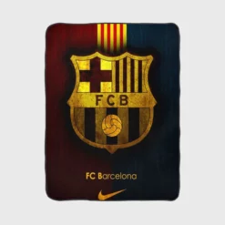 Clever Spanish Football Club FC Barcelona Fleece Blanket 1