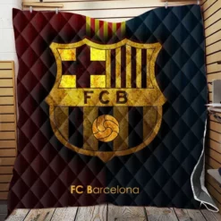 Clever Spanish Football Club FC Barcelona Quilt Blanket