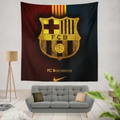 Clever Spanish Football Club FC Barcelona Tapestry