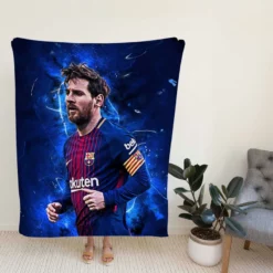 Clever Sports Player Lionel Messi Fleece Blanket