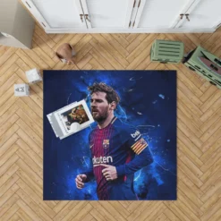 Clever Sports Player Lionel Messi Rug