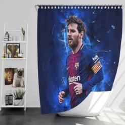 Clever Sports Player Lionel Messi Shower Curtain