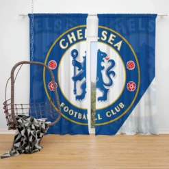 Club World Cup Champions Chelsea Window Curtain