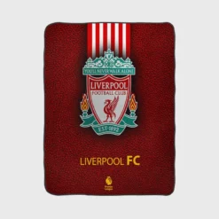 Club World Cup Football Club Liverpool Logo Fleece Blanket 1