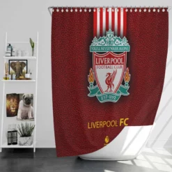 Club World Cup Football Club Liverpool Logo Shower Curtain