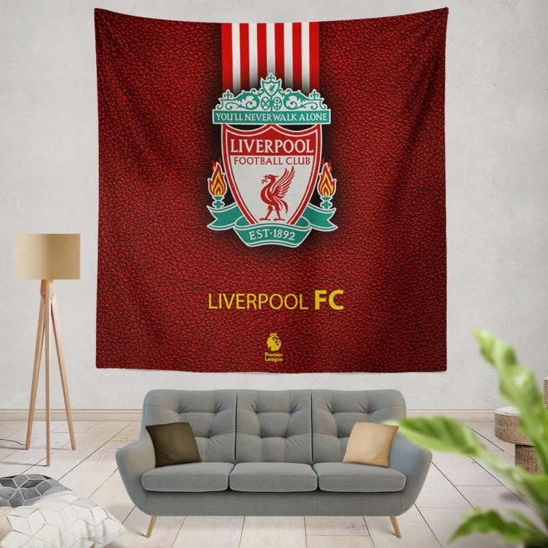 Club World Cup Football Club Liverpool Logo Tapestry
