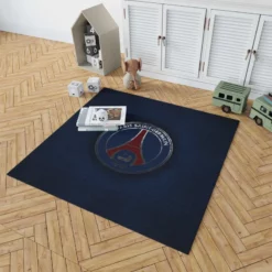 Club World Cup Soccer Club PSG Logo Rug 1