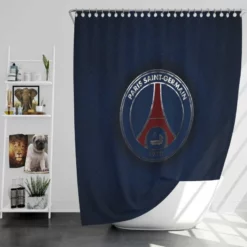 Club World Cup Soccer Club PSG Logo Shower Curtain