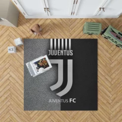 Club World Cup Soccer Team Juventus Logo Rug