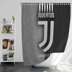 Club World Cup Soccer Team Juventus Logo Shower Curtain