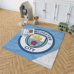 Club World Cup Soccer Team Manchester City FC Rug 1