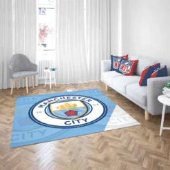 Club World Cup Soccer Team Manchester City FC Rug 2