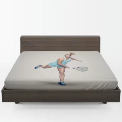 CoCo Vandeweghe American Professional Tennis Player Fitted Sheet 1