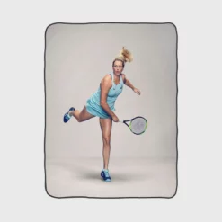 CoCo Vandeweghe American Professional Tennis Player Fleece Blanket 1